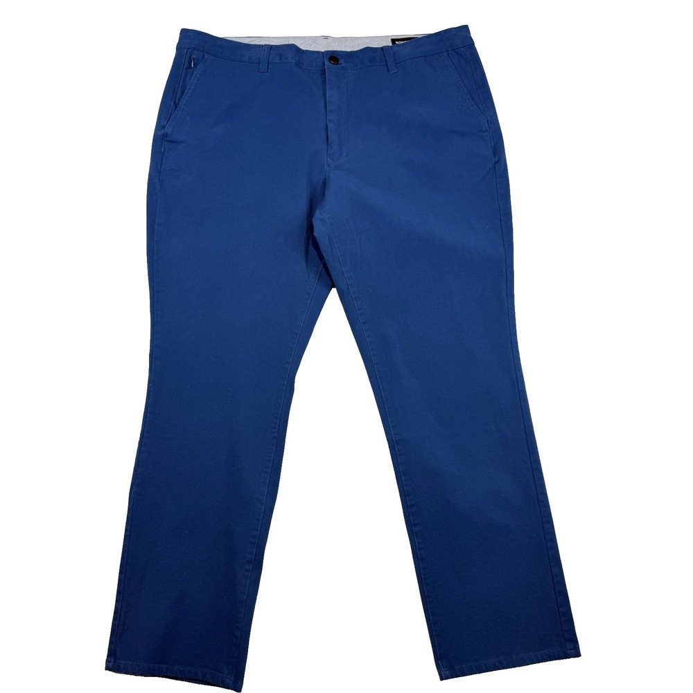 Bonobos Slim Chinos Men 42x31 Stretch Pants Blue Cotton Spandex Casual Golf